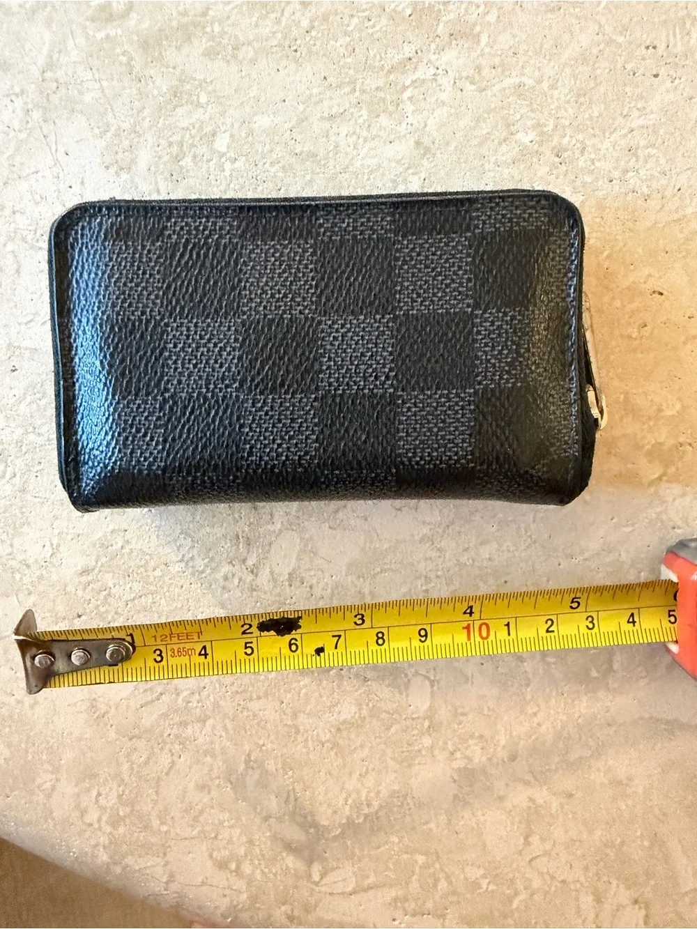 Louis Vuitton Damier Graphite Zippy Coin Purse Black Gray Wallet with Box